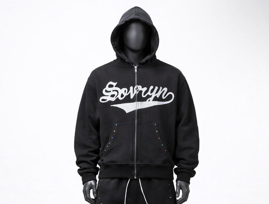 Sovryn black rhinestone jacket