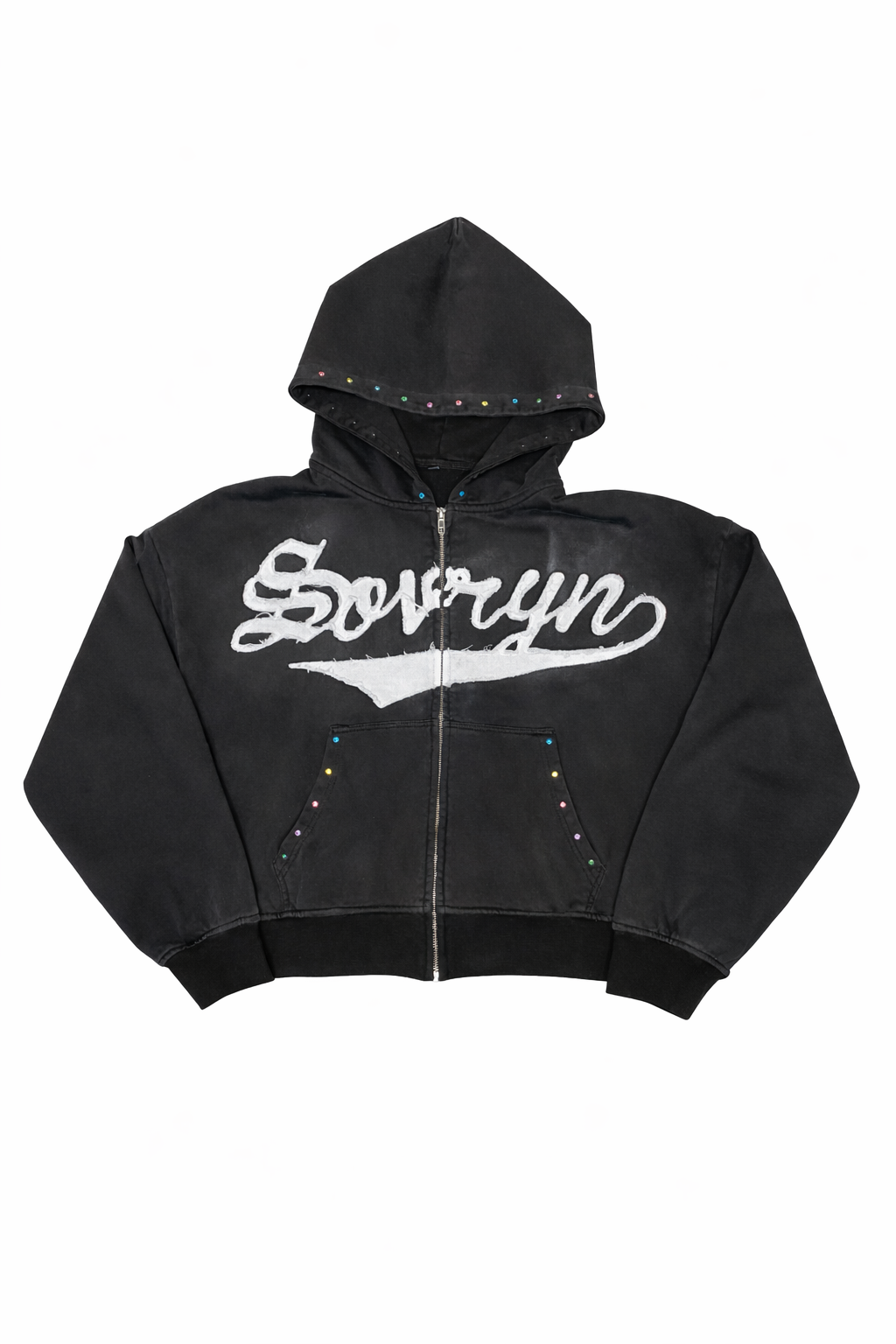 Sovryn black rhinestone set